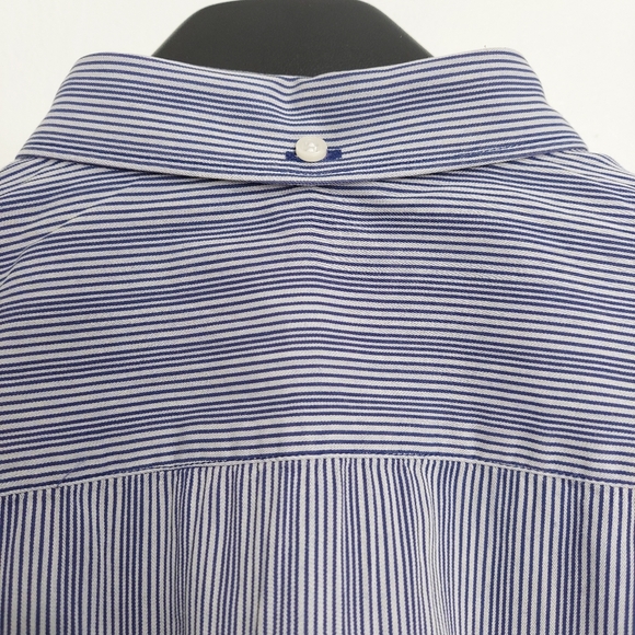 Ben Sherman Men's Shirt Size XL Blue White Stripe Long Sleeve Button Down Cotton - Picture 7 of 15